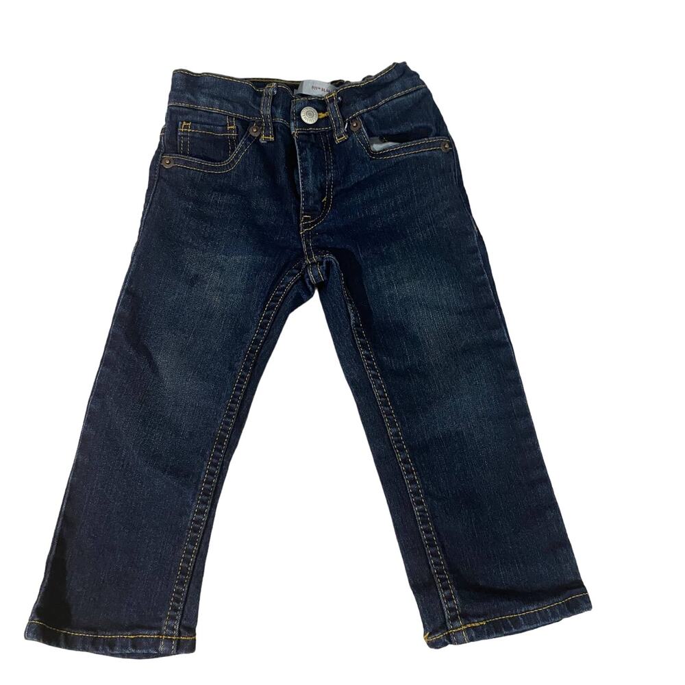 Levi’s 511 Blue Slim Jeans Toddler Girl Cotton Blend Denim Pants Sz 2T